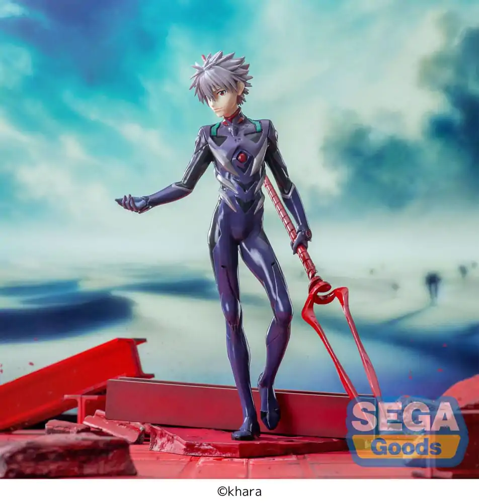 Evangelion: 3.0+1.0 Thrice Upon a Time Luminasta PVC Socha Kaworu Nagisa x Spear of Longinus 21 cm produktová fotografia