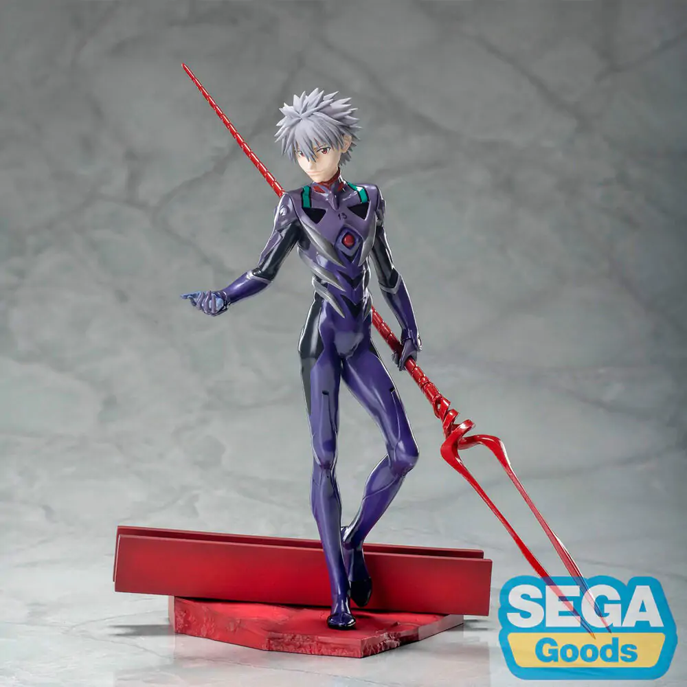 Evangelion: 3.0+1.0 Thrice Upon a Time Luminasta PVC Socha Kaworu Nagisa x Spear of Longinus 21 cm produktová fotografia