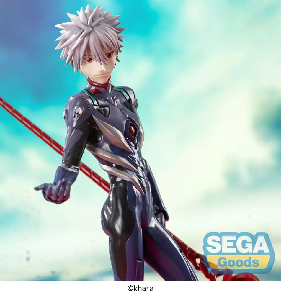 Evangelion: 3.0+1.0 Thrice Upon a Time Luminasta PVC Socha Kaworu Nagisa x Spear of Longinus 21 cm produktová fotografia