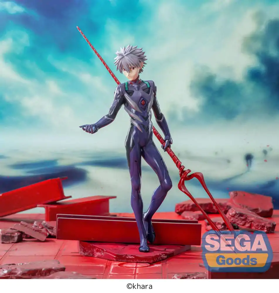 Evangelion: 3.0+1.0 Thrice Upon a Time Luminasta PVC Socha Kaworu Nagisa x Spear of Longinus 21 cm produktová fotografia