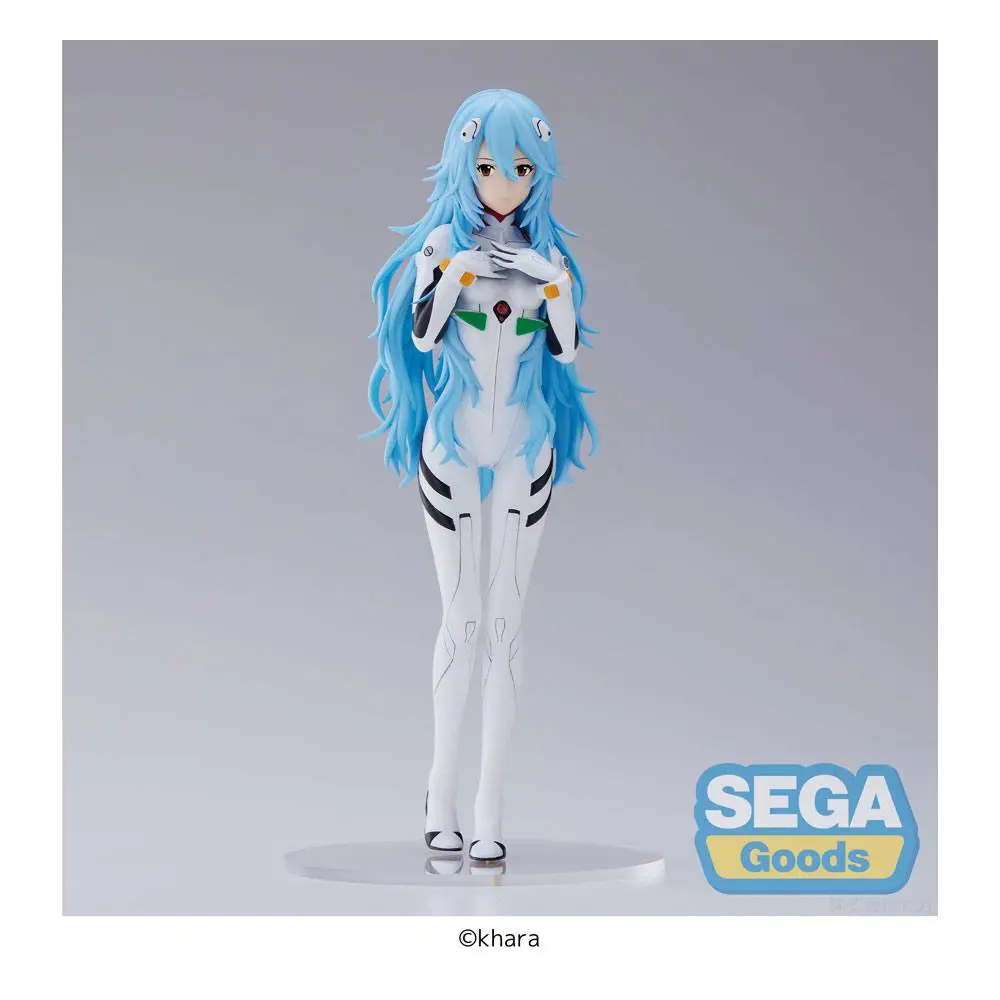 Evangelion: 3.0+1.0 Thrice Upon a Time SPM PVC Socha Rei Ayanami Long Hair Ver. 21 cm produktová fotografia