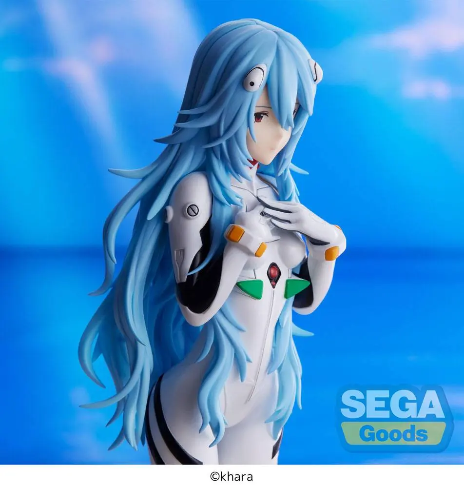 Evangelion: 3.0+1.0 Thrice Upon a Time SPM PVC Socha Rei Ayanami Long Hair Ver. 21 cm produktová fotografia