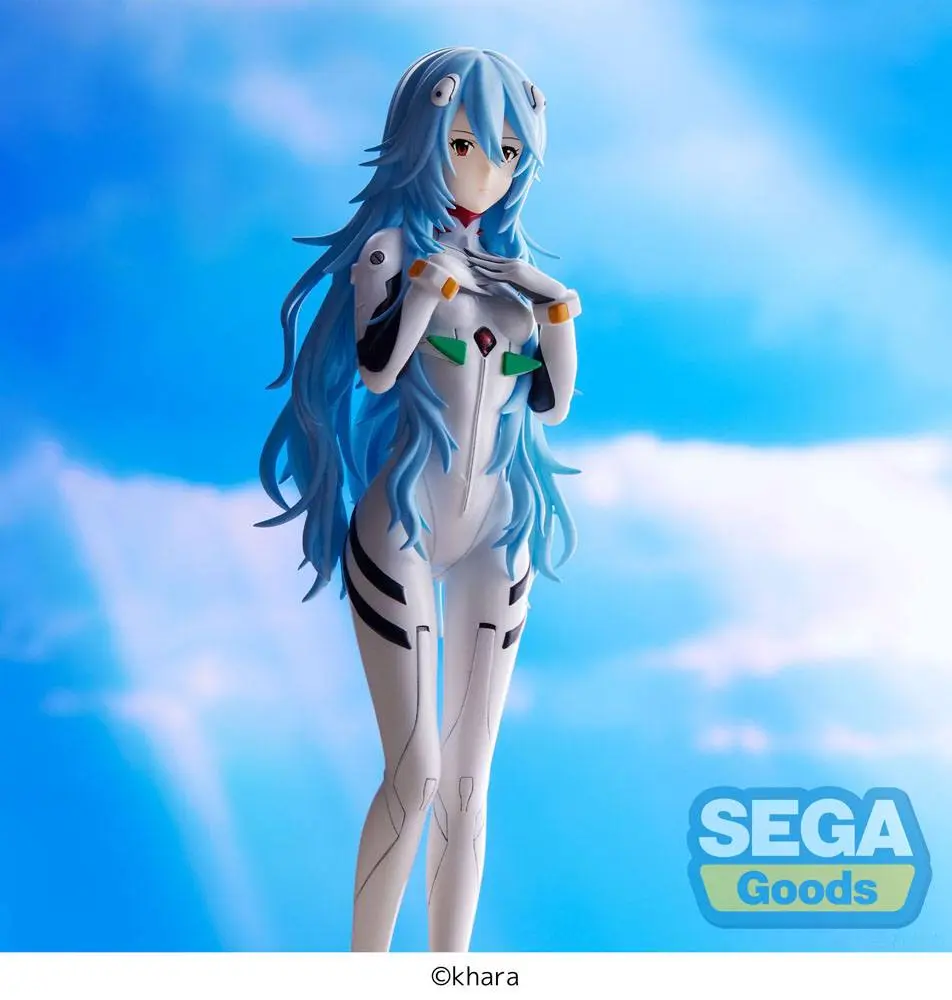 Evangelion: 3.0+1.0 Thrice Upon a Time SPM PVC Socha Rei Ayanami Long Hair Ver. 21 cm produktová fotografia