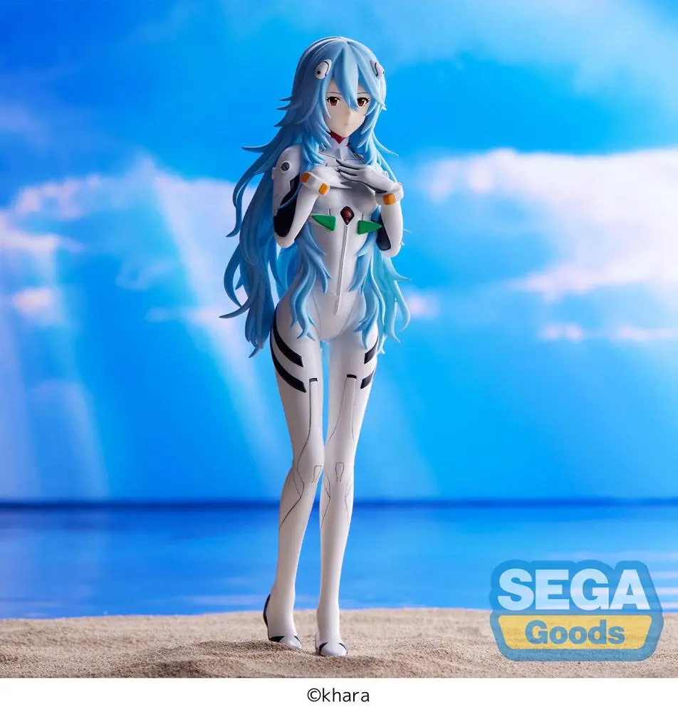 Evangelion: 3.0+1.0 Thrice Upon a Time SPM PVC Socha Rei Ayanami Long Hair Ver. 21 cm produktová fotografia