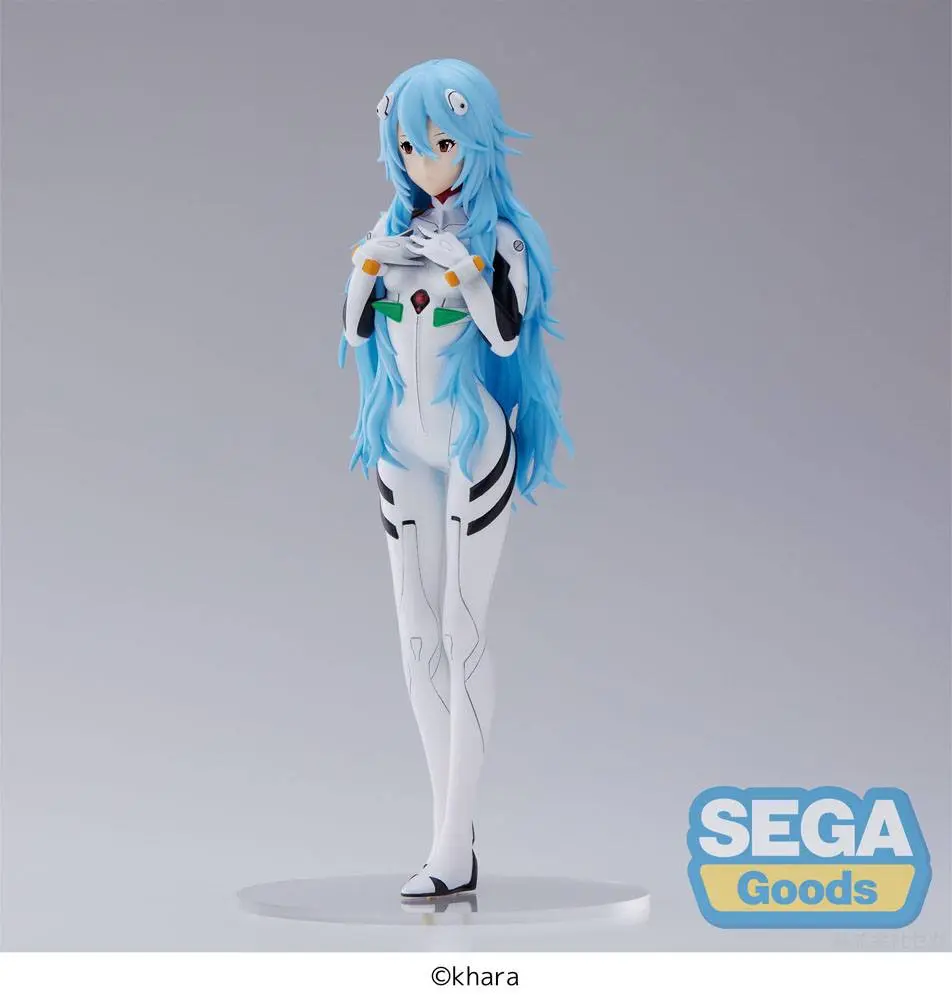 Evangelion: 3.0+1.0 Thrice Upon a Time SPM PVC Socha Rei Ayanami Long Hair Ver. 21 cm produktová fotografia