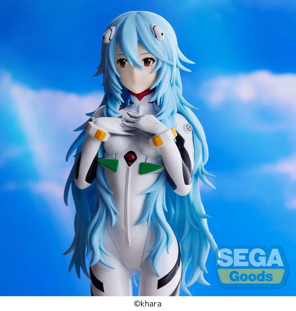 Evangelion: 3.0+1.0 Thrice Upon a Time SPM PVC Socha Rei Ayanami Long Hair Ver. 21 cm produktová fotografia