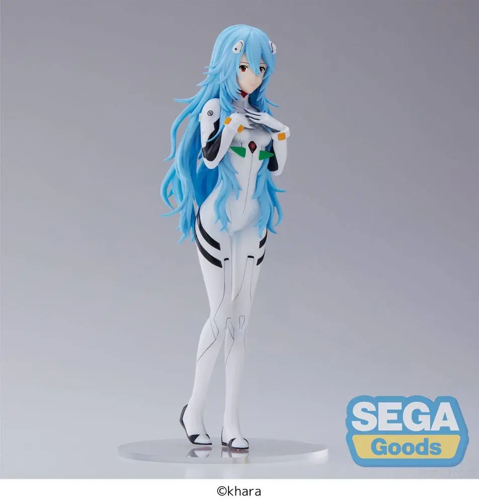 Evangelion: 3.0+1.0 Thrice Upon a Time SPM PVC Socha Rei Ayanami Long Hair Ver. 21 cm produktová fotografia