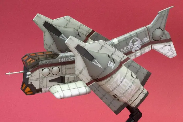 Evangelion: 3.0 Plastová modelová súprava 1/100 Vertical Take-Off & Landing Aircraft YAGR-N101 19 cm produktová fotografia