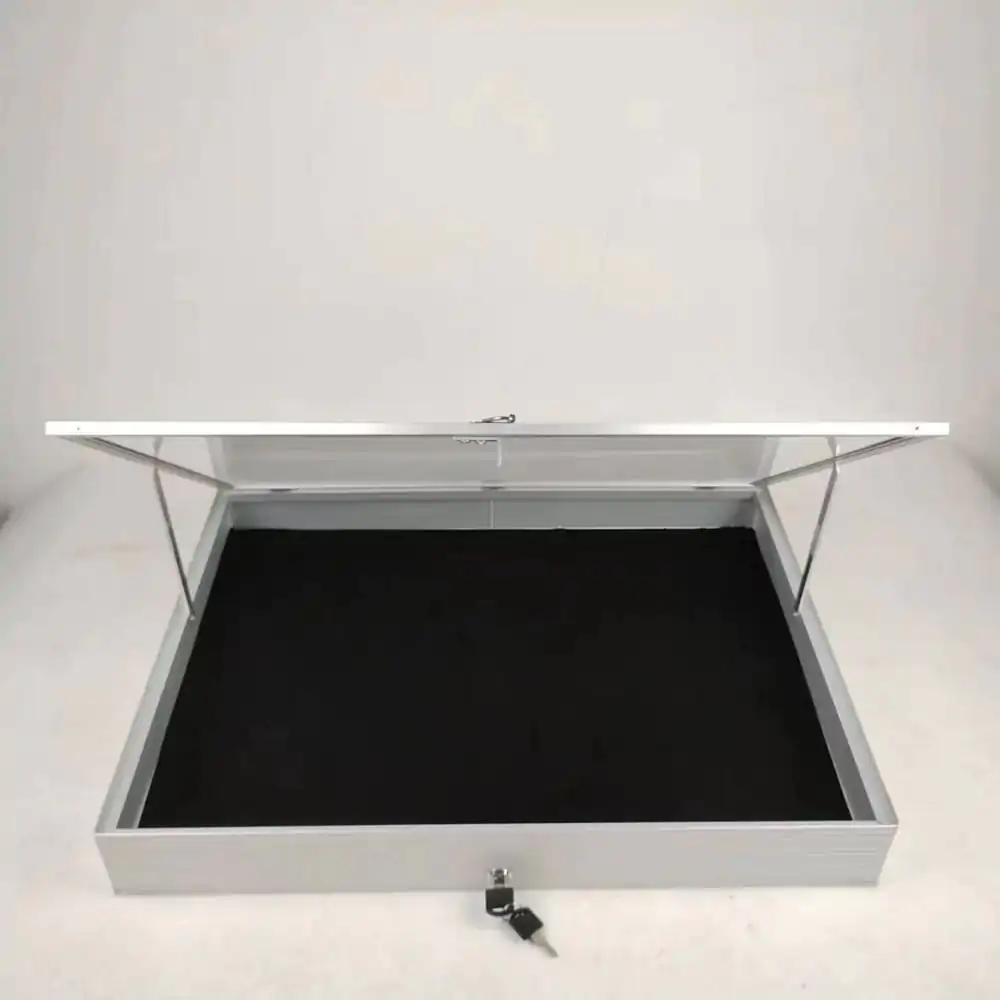 Evoretro Hliníková vitrína Strieborná produktová fotografia