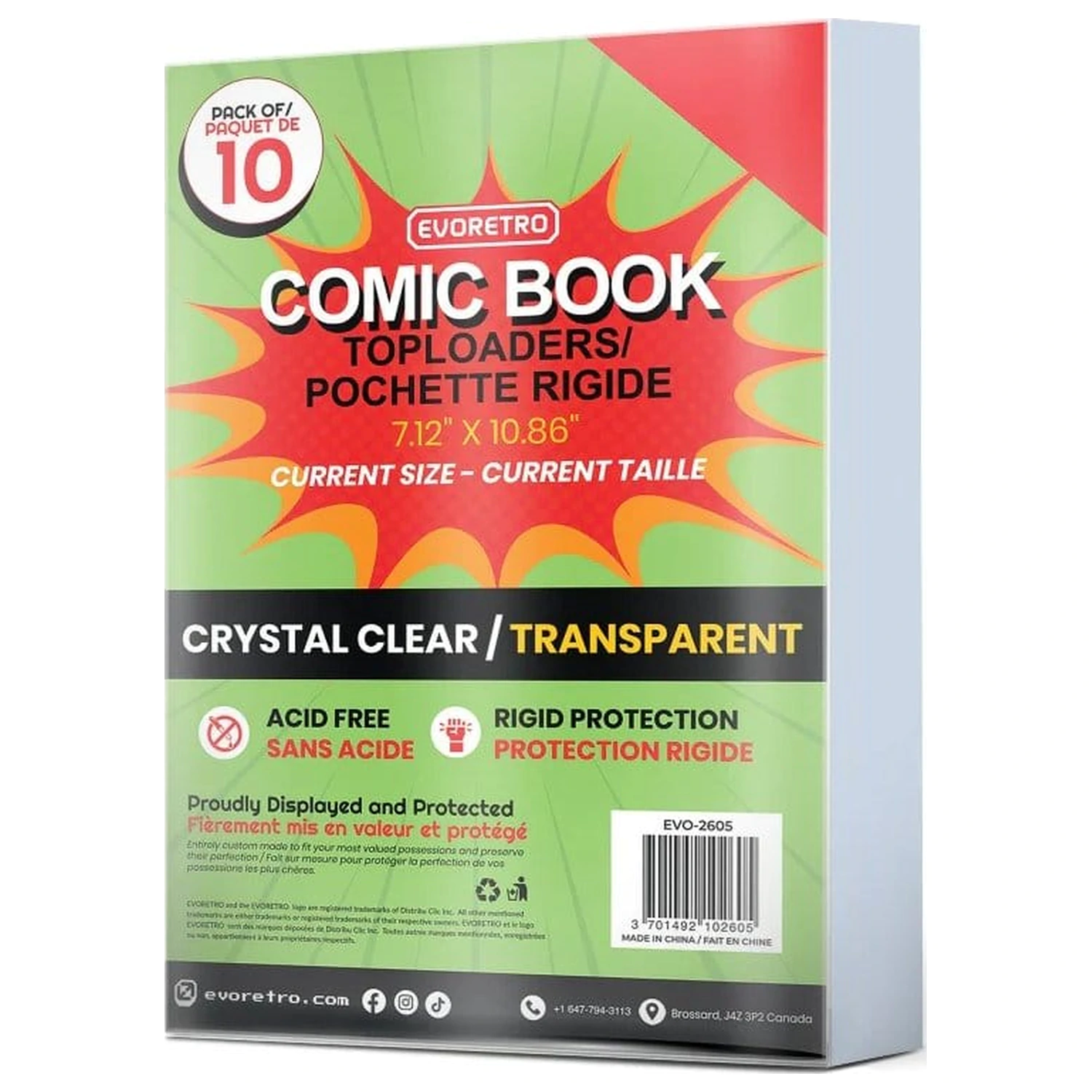 Evoretro Comics držiak na topload, balenie po 10 kusov (Current) produktová fotografia