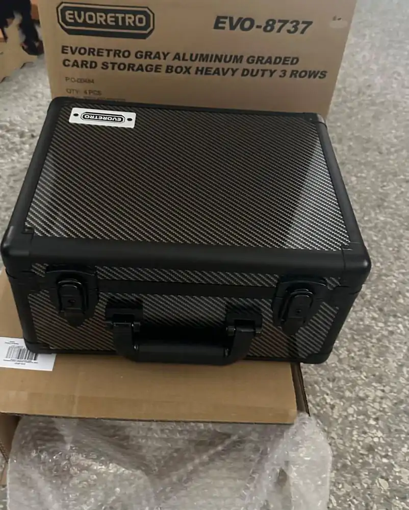 Evoretro kufor na obchodné karty strieborná/sivá Small produktová fotografia