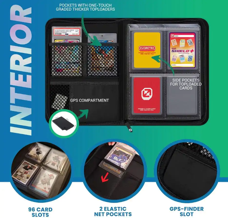 Evoretro Shield+ Topload karty Binder Compact 96 Karten Čierny produktová fotografia