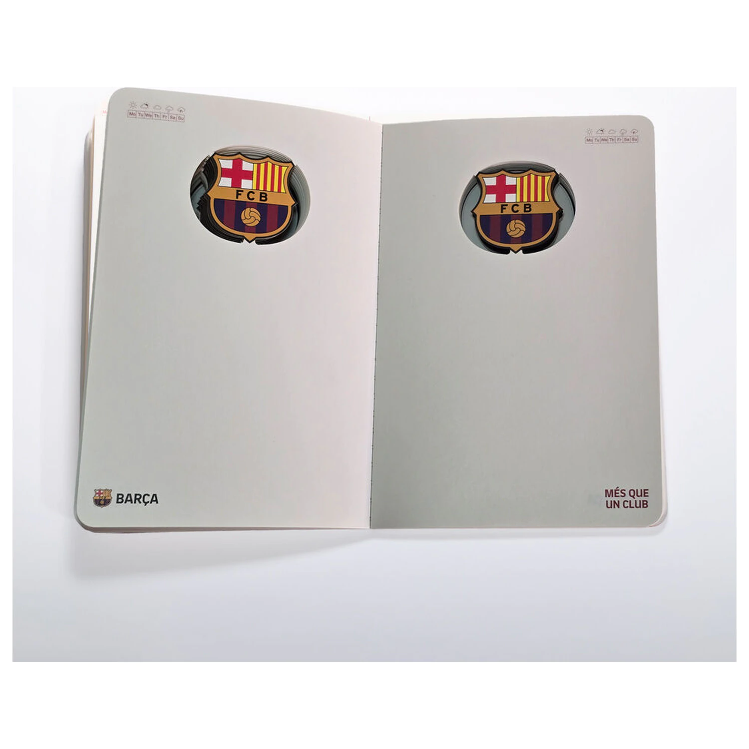 F.C. Barcelona A5 zápisník produktová fotografia