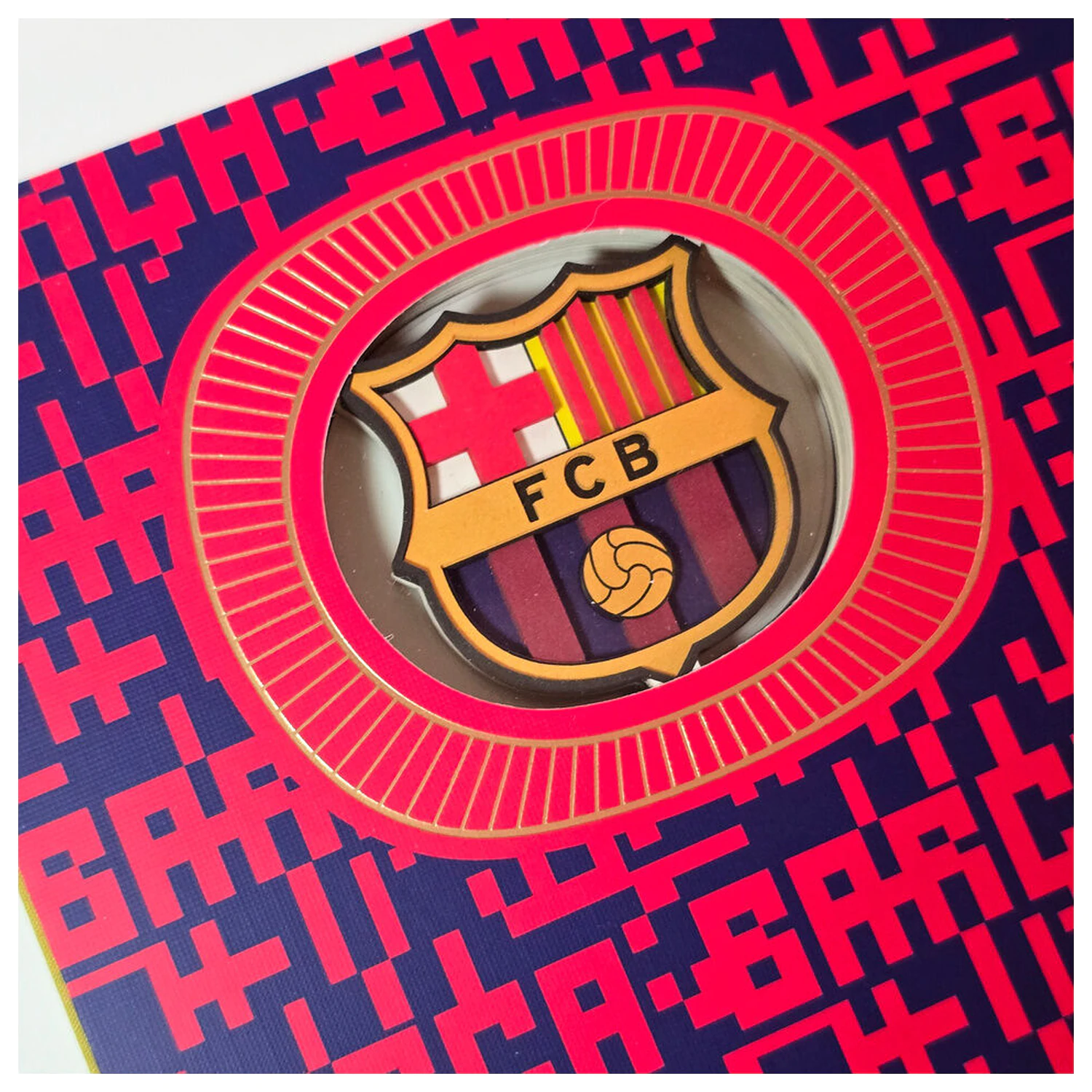 F.C. Barcelona A5 zápisník produktová fotografia