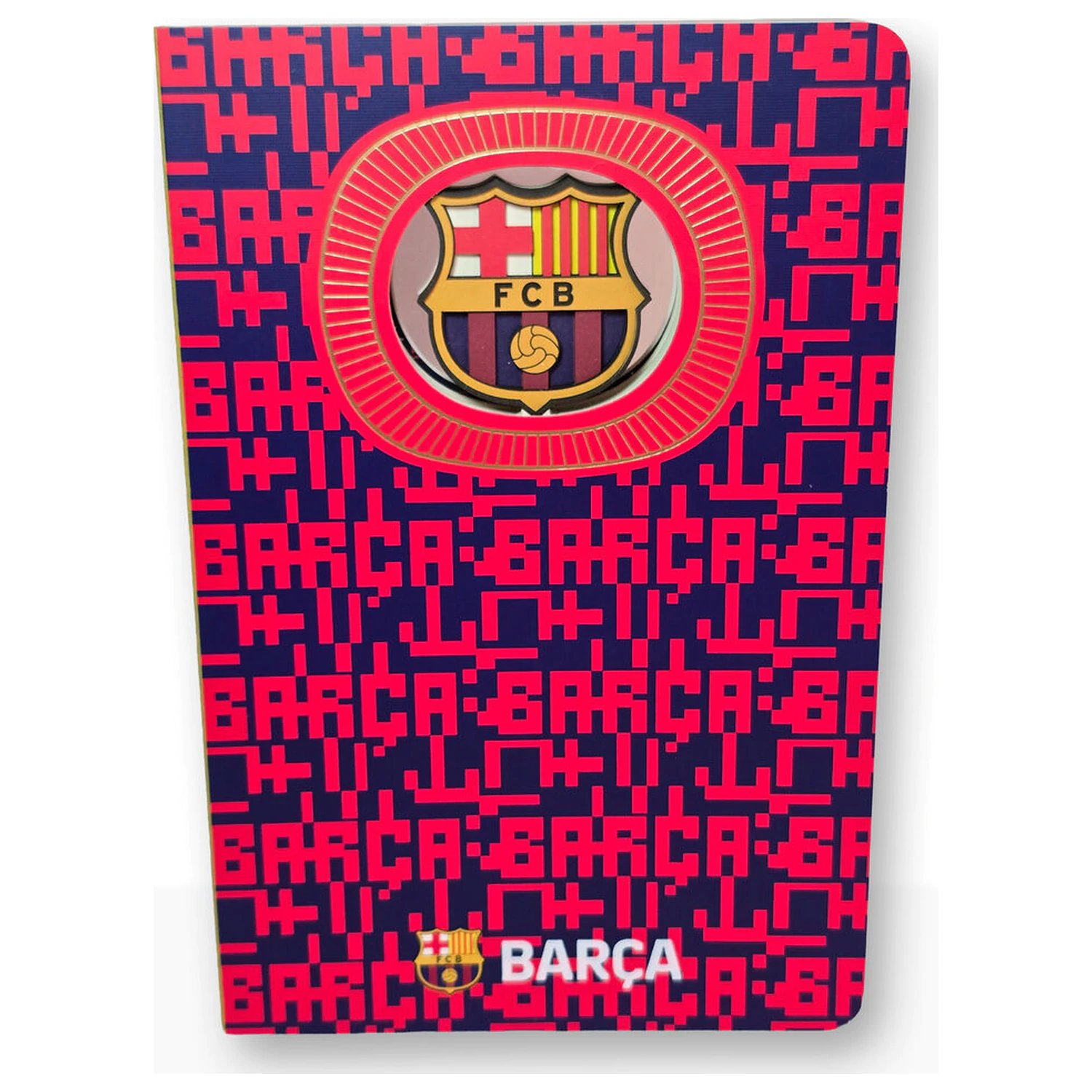 F.C. Barcelona A6 zápisník produktová fotografia