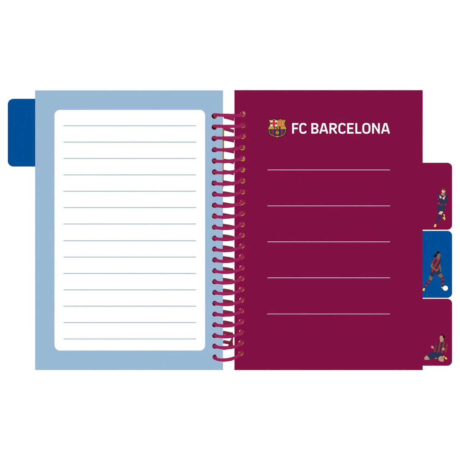 F.C. Barcelona A6 zápisník produktová fotografia