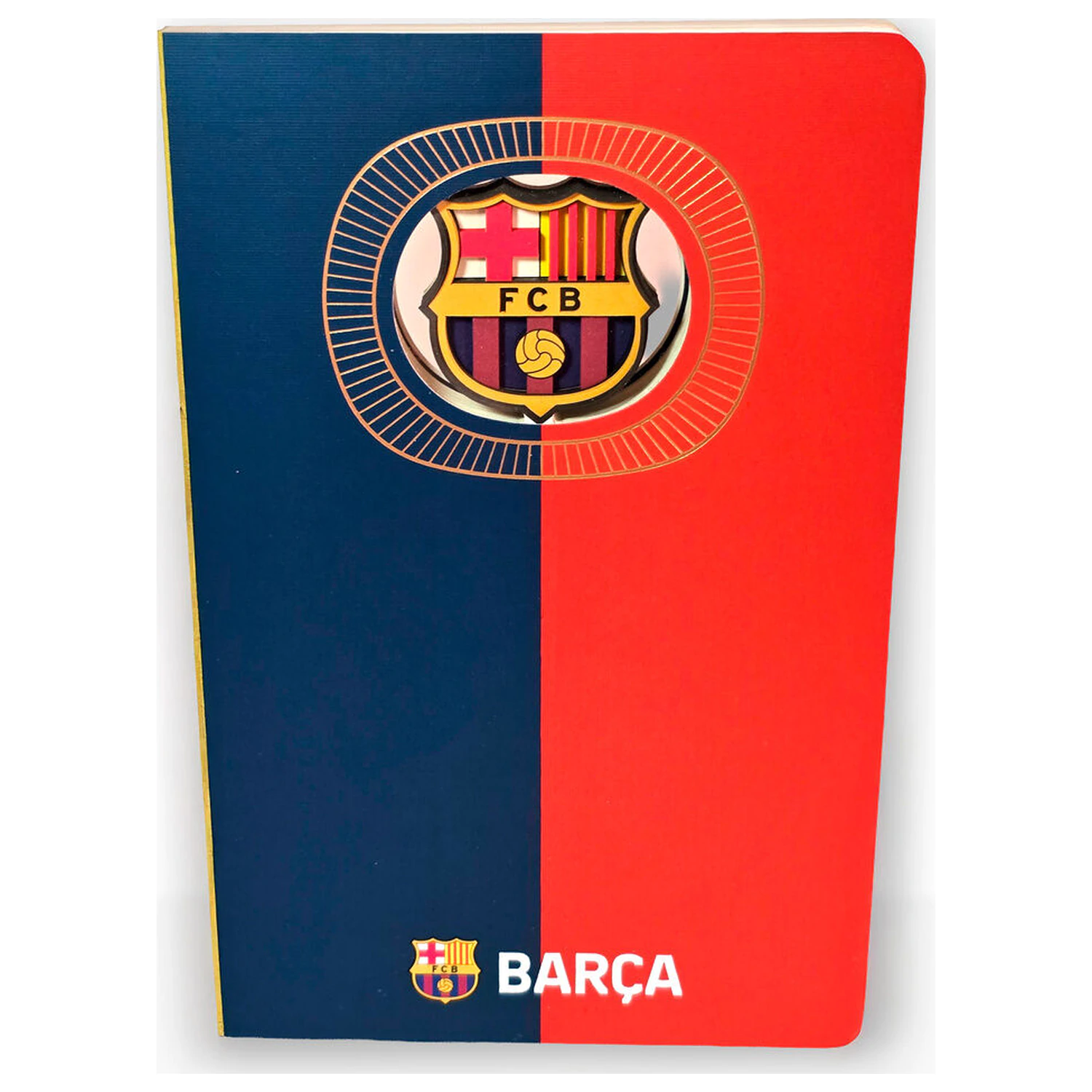 F.C. Barcelona A6 zápisník produktová fotografia