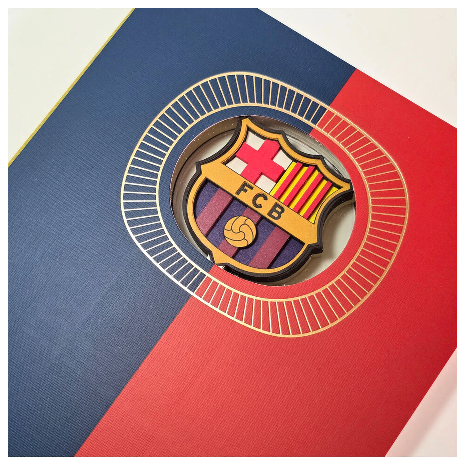 F.C. Barcelona A6 zápisník produktová fotografia