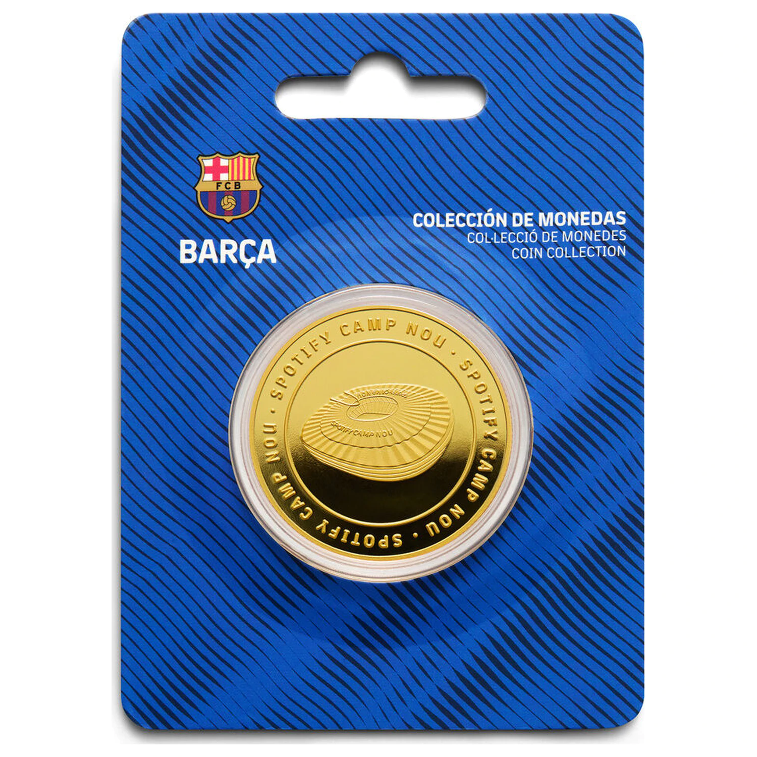 F.C. Barcelona Camp Nou pamätná minca produktová fotografia