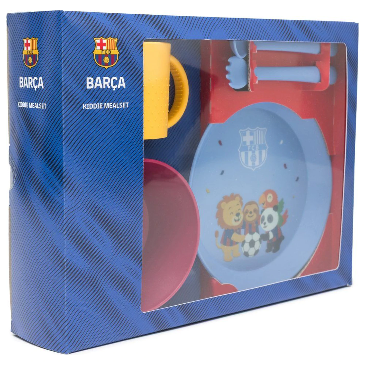F.C. Barcelona detský jedálenský set produktová fotografia