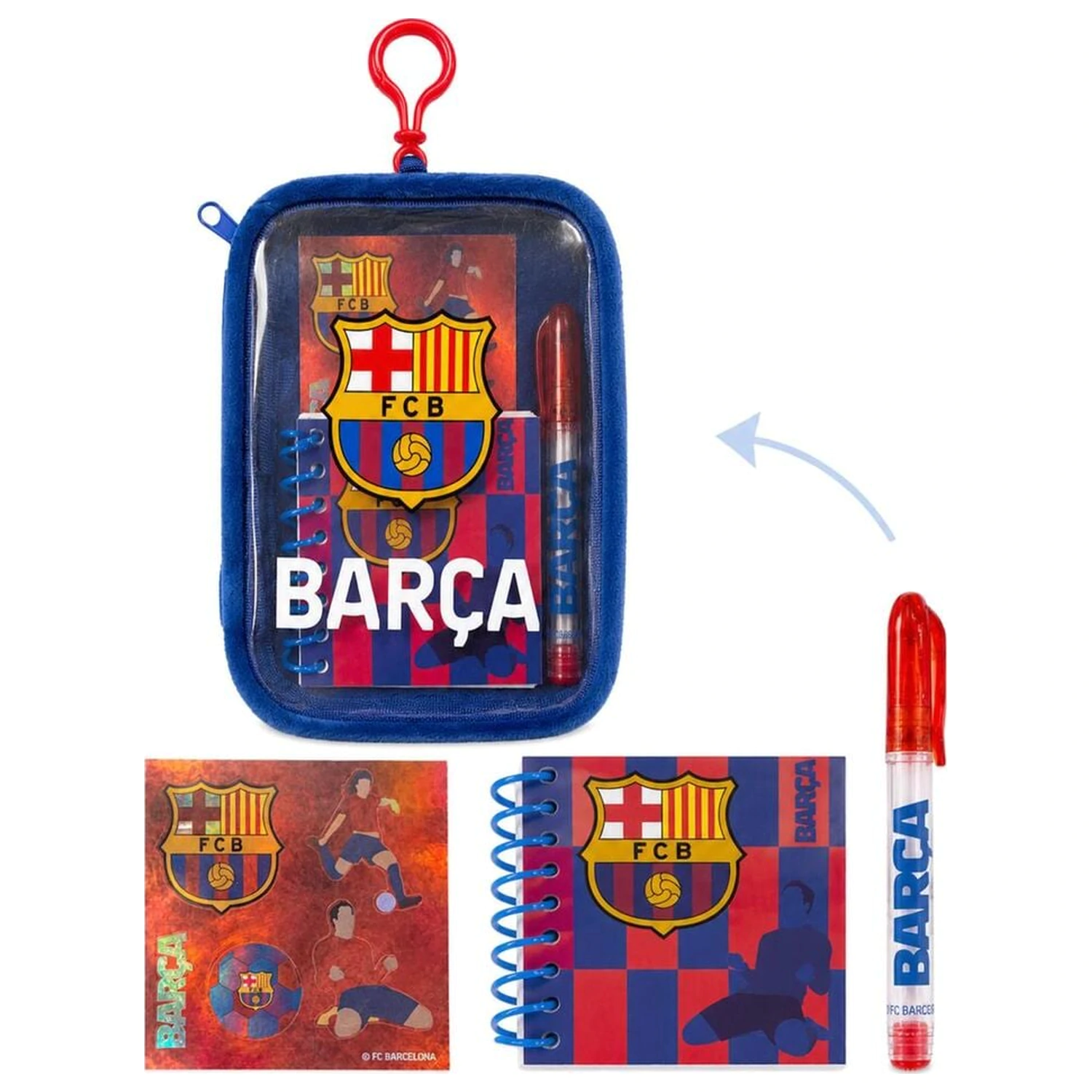 F.C. Barcelona školský set produktová fotografia