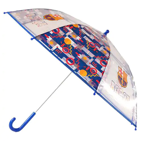 F.C Barcelona manuálny priehľadný dáždnik 48 cm produktová fotografia