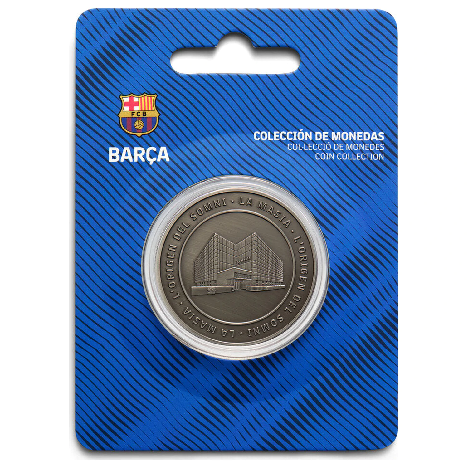 F.C. Barcelona Massia pamätná minca produktová fotografia