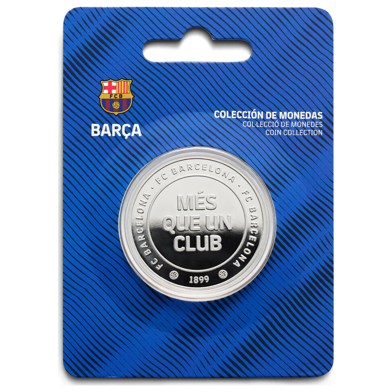 F.C. Barcelona Mes Que Un Club pamätná minca produktová fotografia