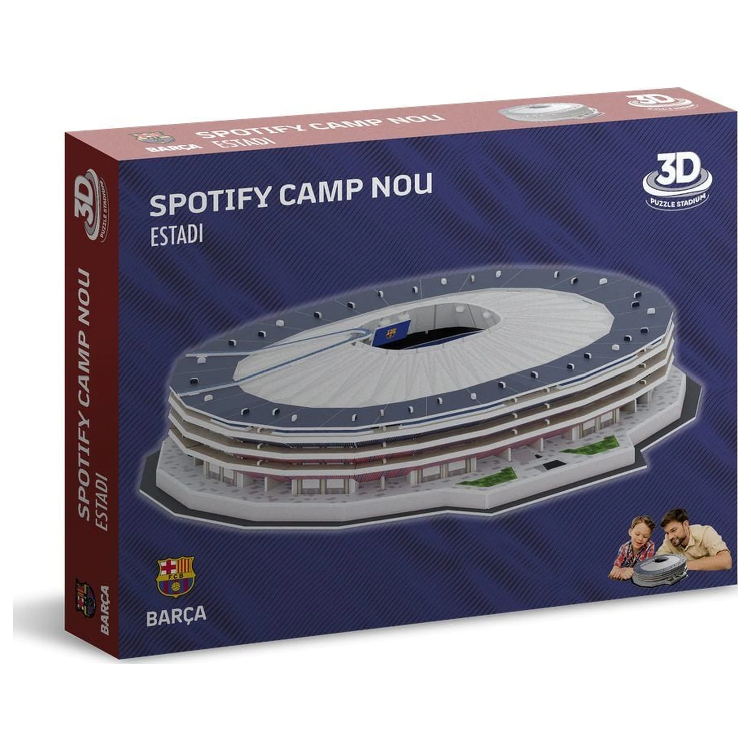 F.C. Barcelona Nový Spotify Camp Nou 3D puzzle štadión produktová fotografia