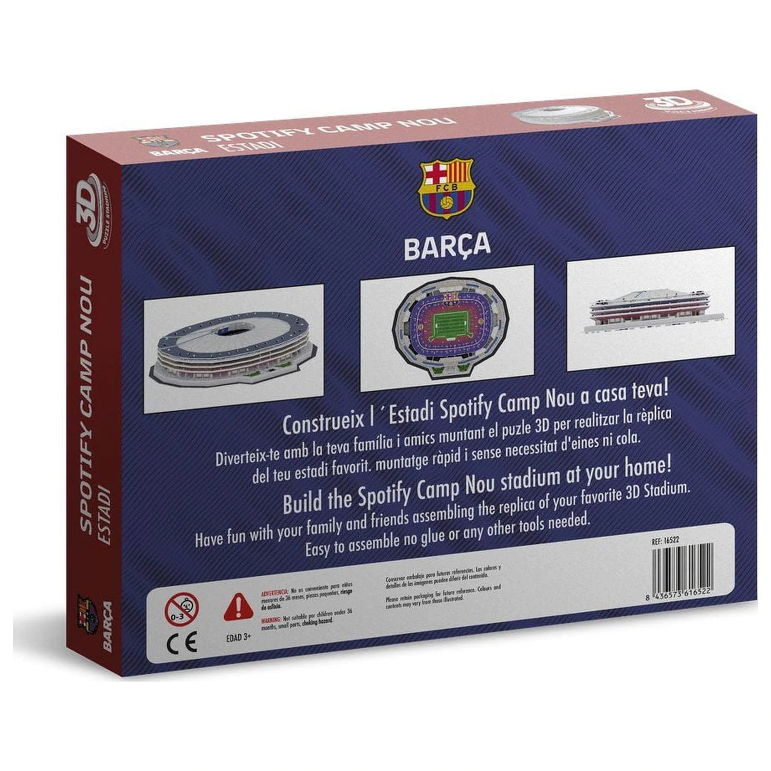 F.C. Barcelona Nový Spotify Camp Nou 3D puzzle štadión produktová fotografia