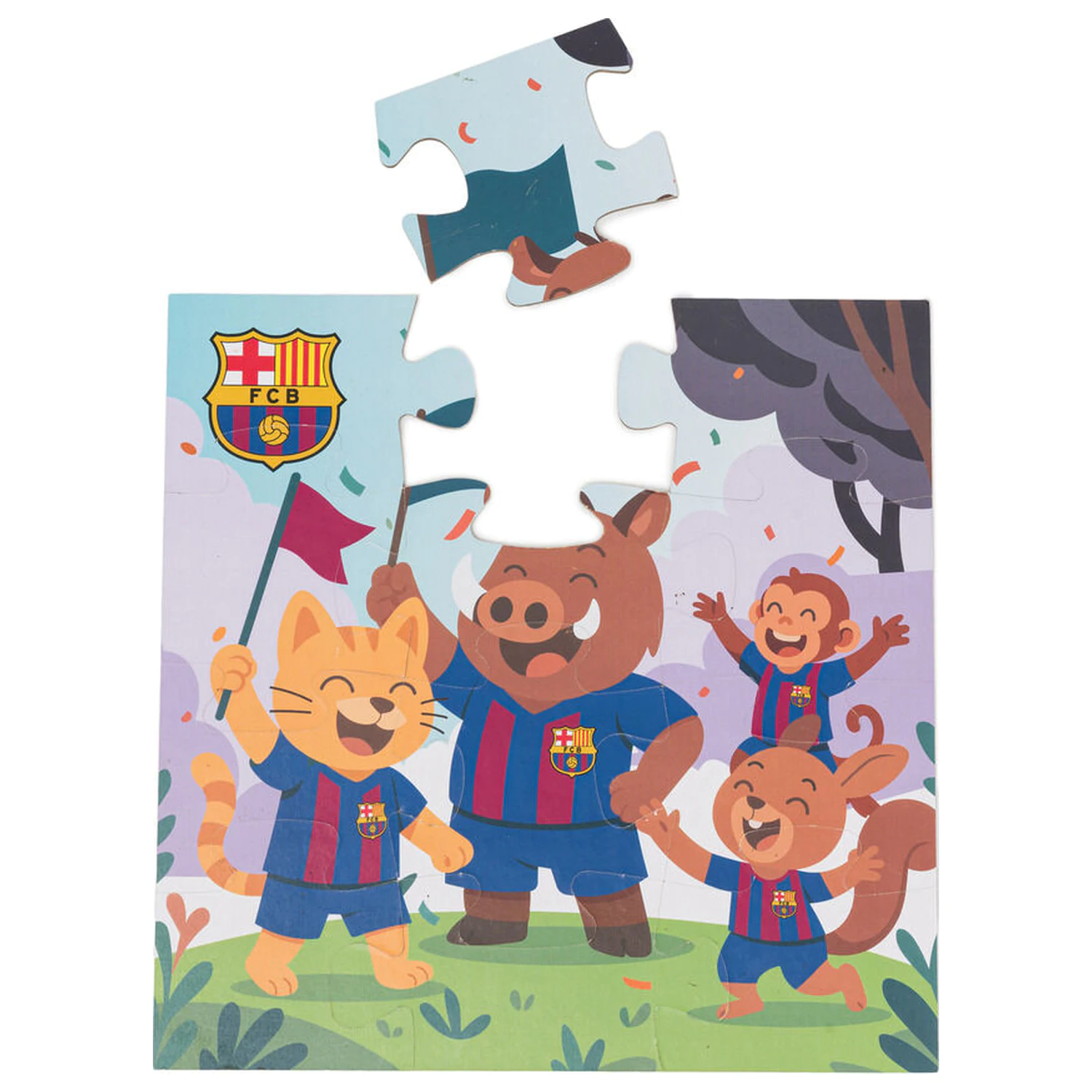 F.C. Barcelona puzzle 12 ks produktová fotografia