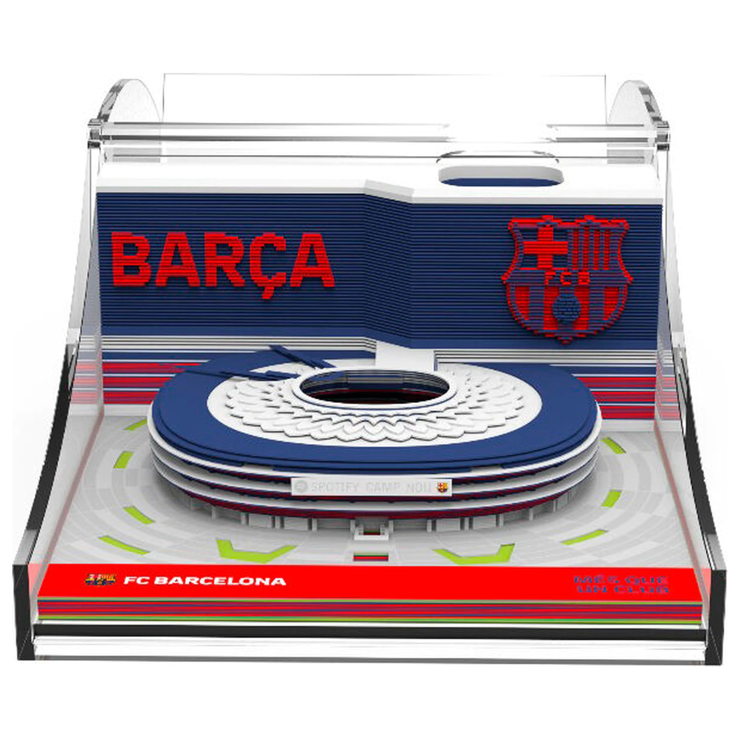 F.C. Barcelona Spotify Camp Nou 3D zápisník produktová fotografia