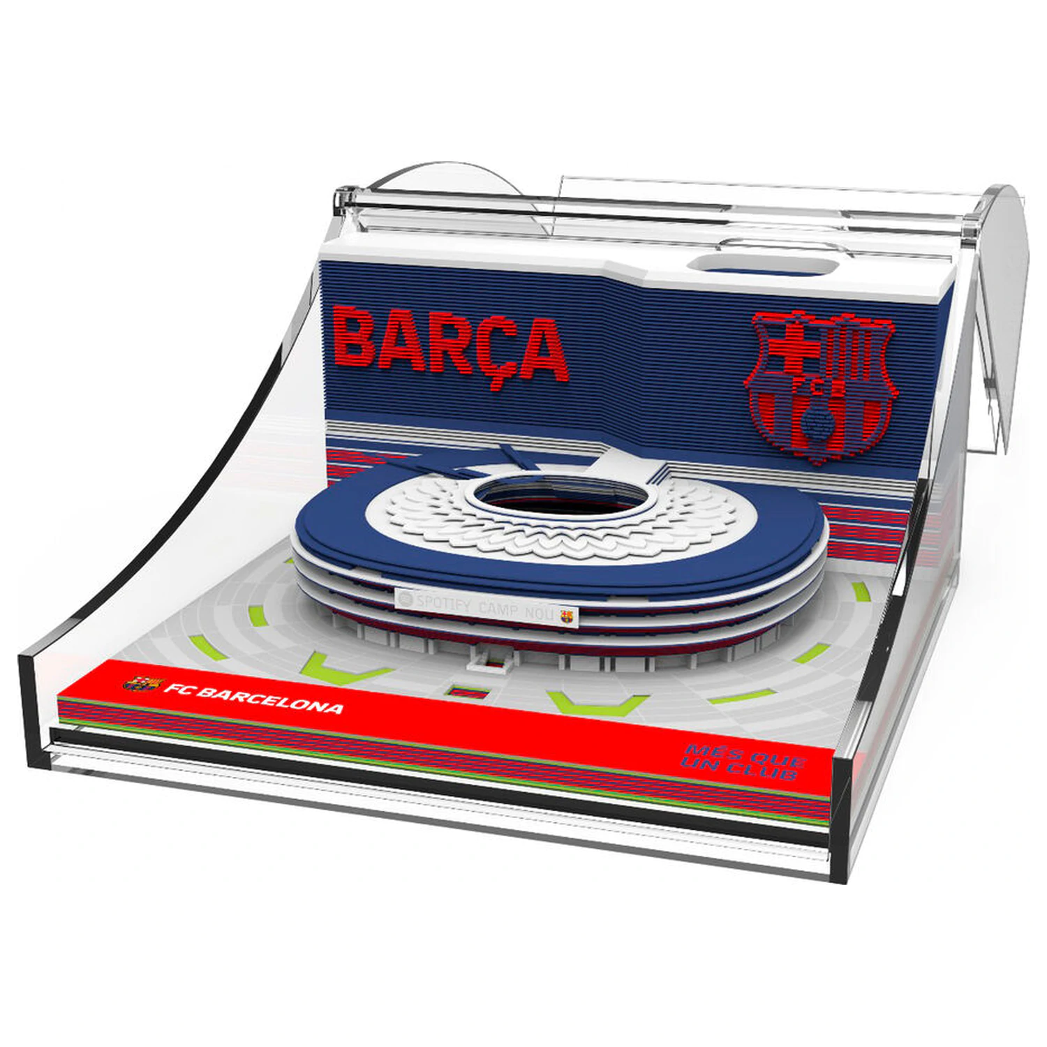 F.C. Barcelona Spotify Camp Nou 3D zápisník produktová fotografia