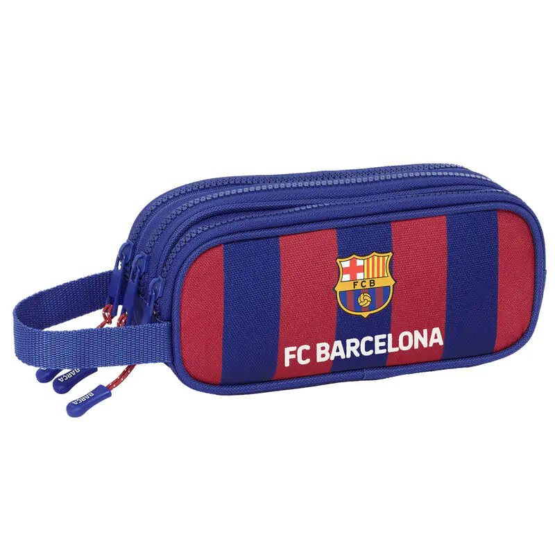 F.C Barcelona trojité puzdro na ceruzky produktová fotografia