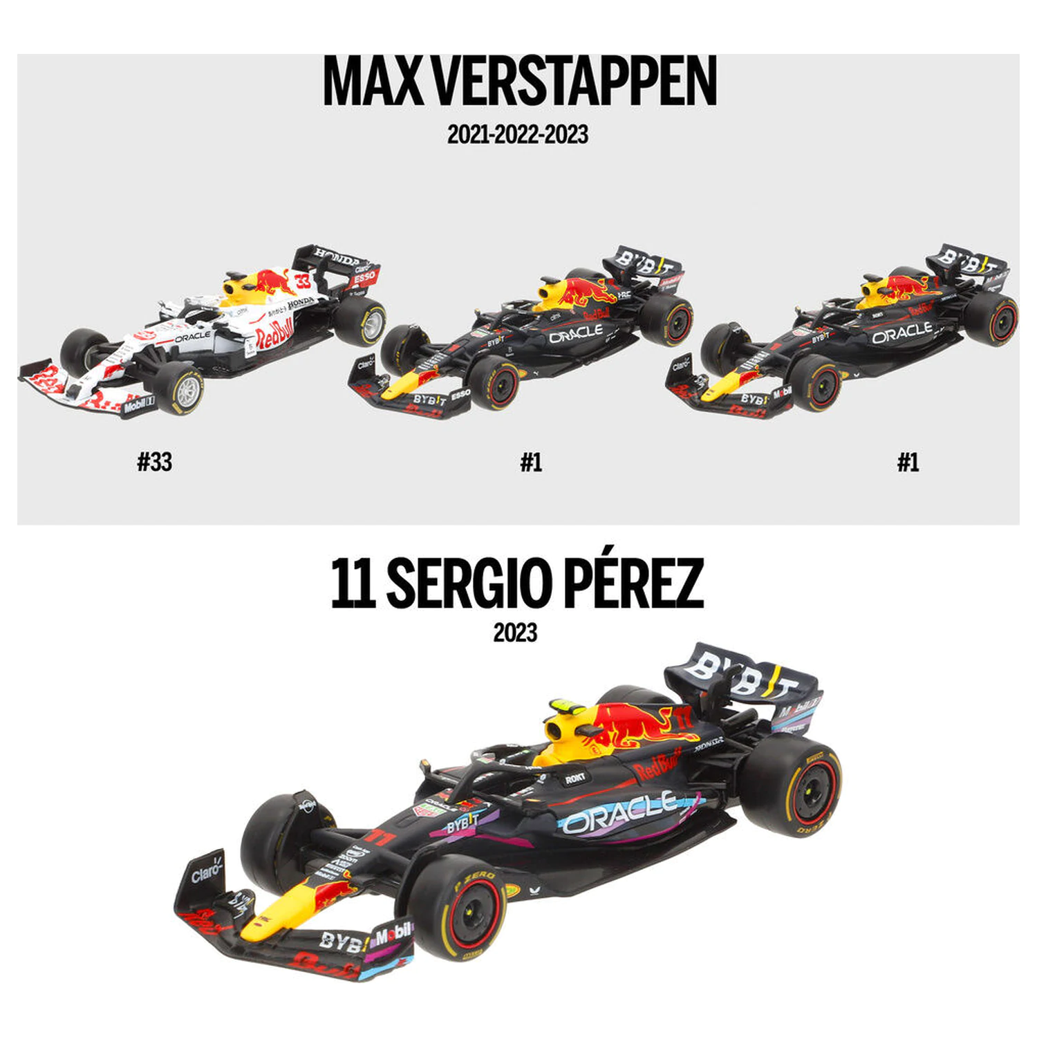 F1 Red Bull kovové balenie 4 áut produktová fotografia