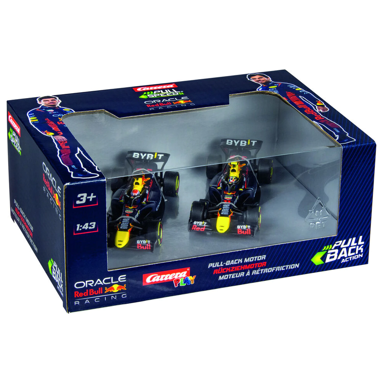 F1 Red Bull Double Action pack 2 autá pull back produktová fotografia