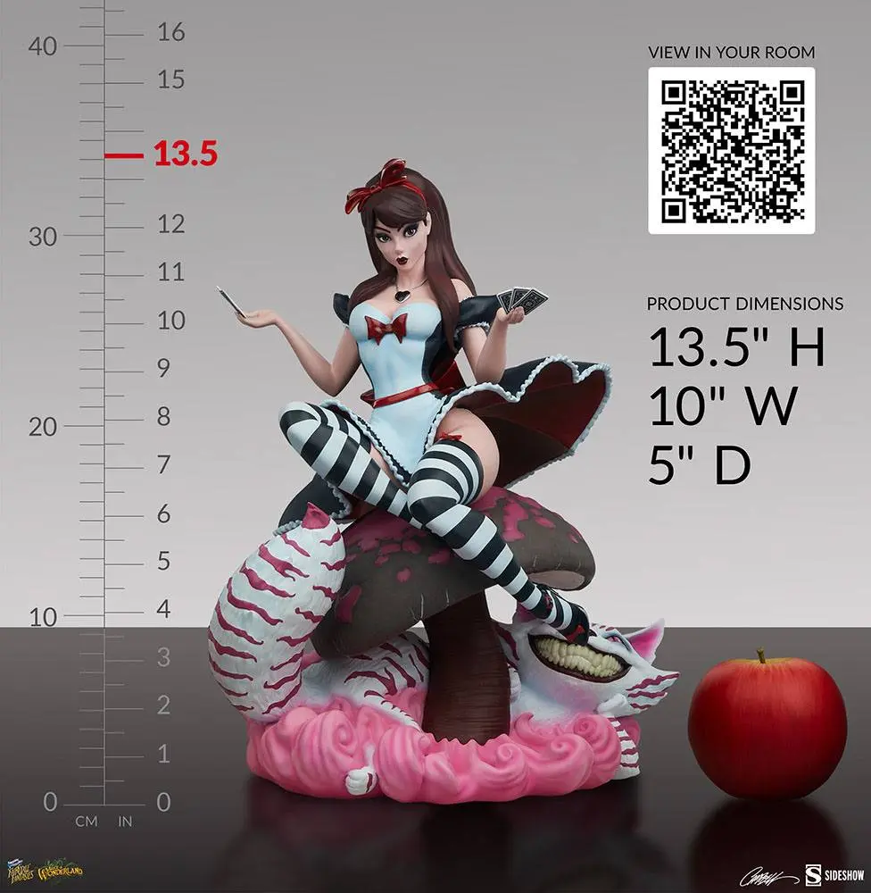 Fairytale Fantasies Collection Socha Alice in Wonderland Game of Hearts Edition 34 cm produktová fotografia