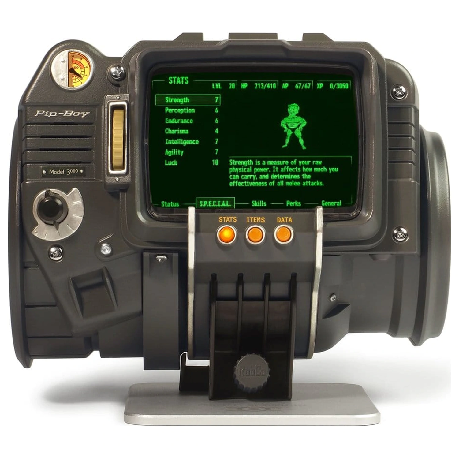 Fallout 3 / Fallout: New Vegas Replika Pip-Boy 3000 produktová fotografia