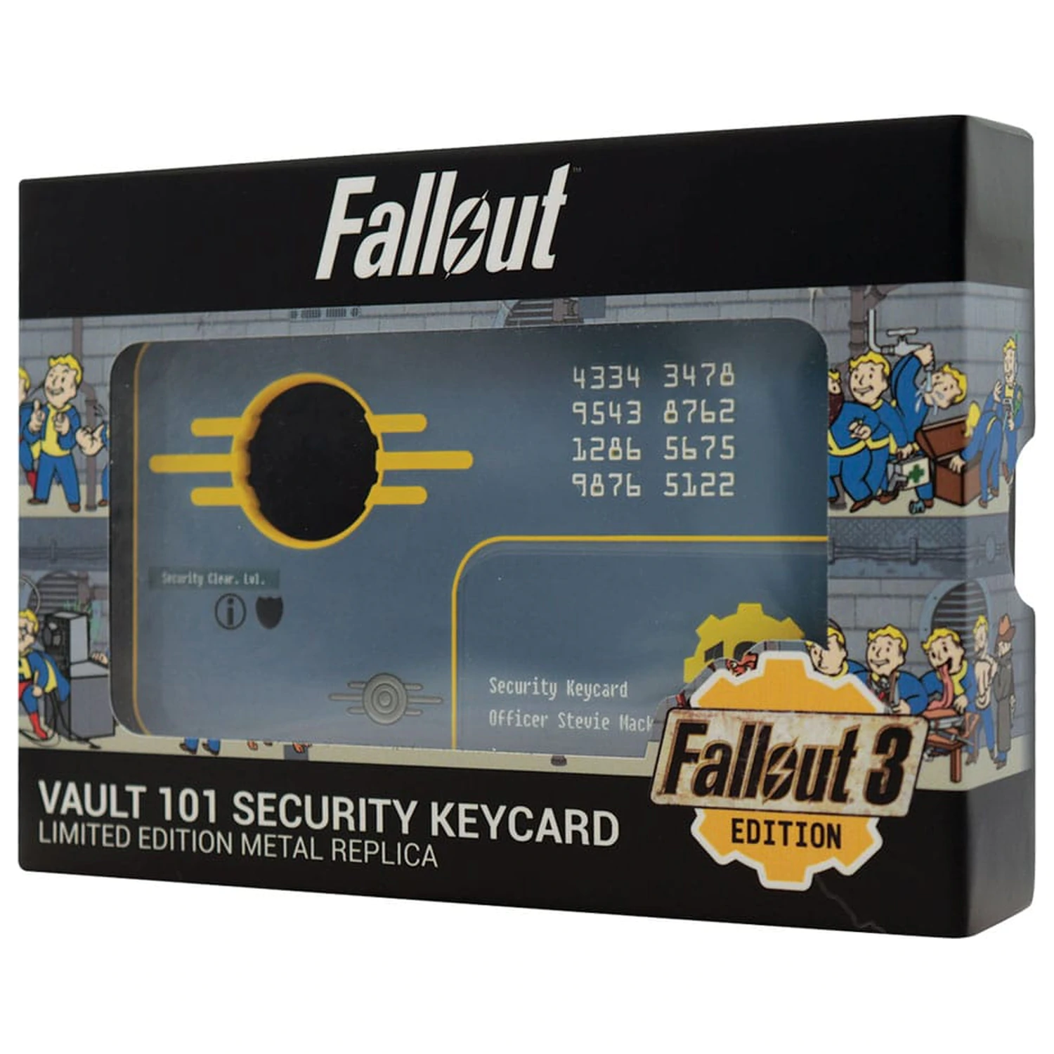 Fallout 3 replika bezpečnostnej prístupovej karty Vault 101, limitovaná edícia produktová fotografia