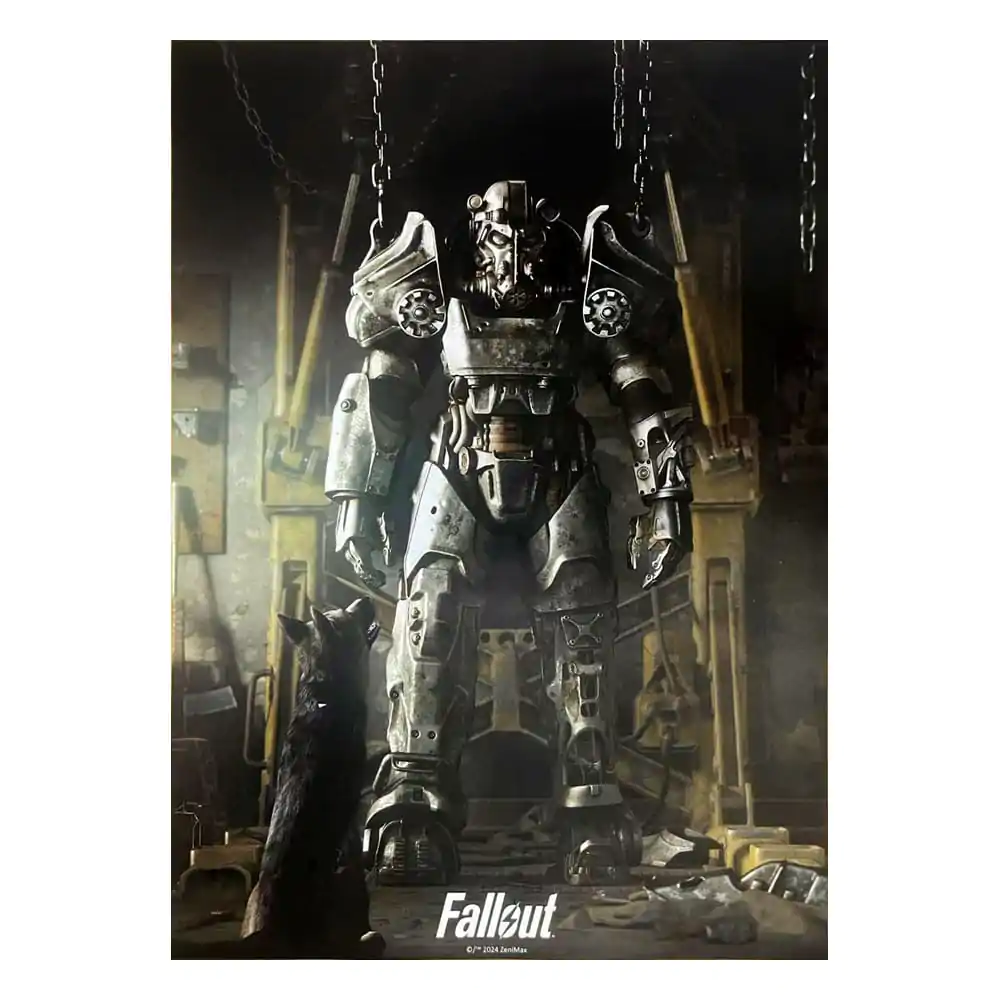 Fallout 4 Art Print Power Armor 30 x 40 cm - bez rámu produktová fotografia