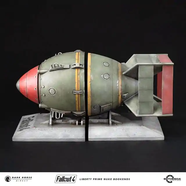 Fallout 4 PVC Socha Liberty Prime Nuke Bomb Podpery na knihy 17 cm produktová fotografia