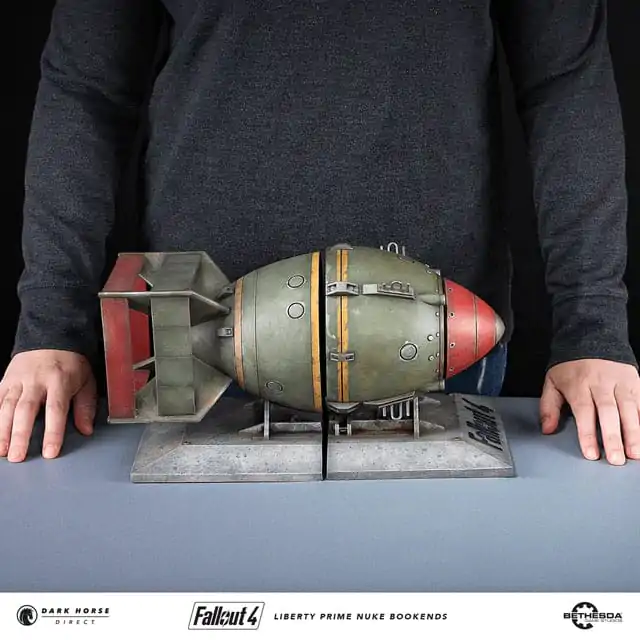 Fallout 4 PVC Socha Liberty Prime Nuke Bomb Podpery na knihy 17 cm produktová fotografia