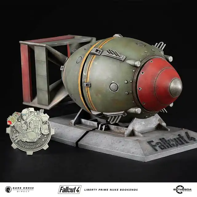 Fallout 4 PVC Socha Liberty Prime Nuke Bomb Podpery na knihy 17 cm produktová fotografia