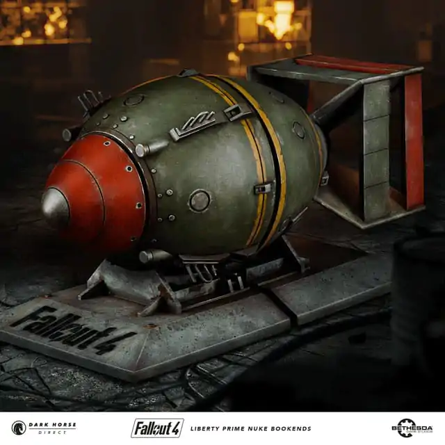 Fallout 4 PVC Socha Liberty Prime Nuke Bomb Podpery na knihy 17 cm produktová fotografia