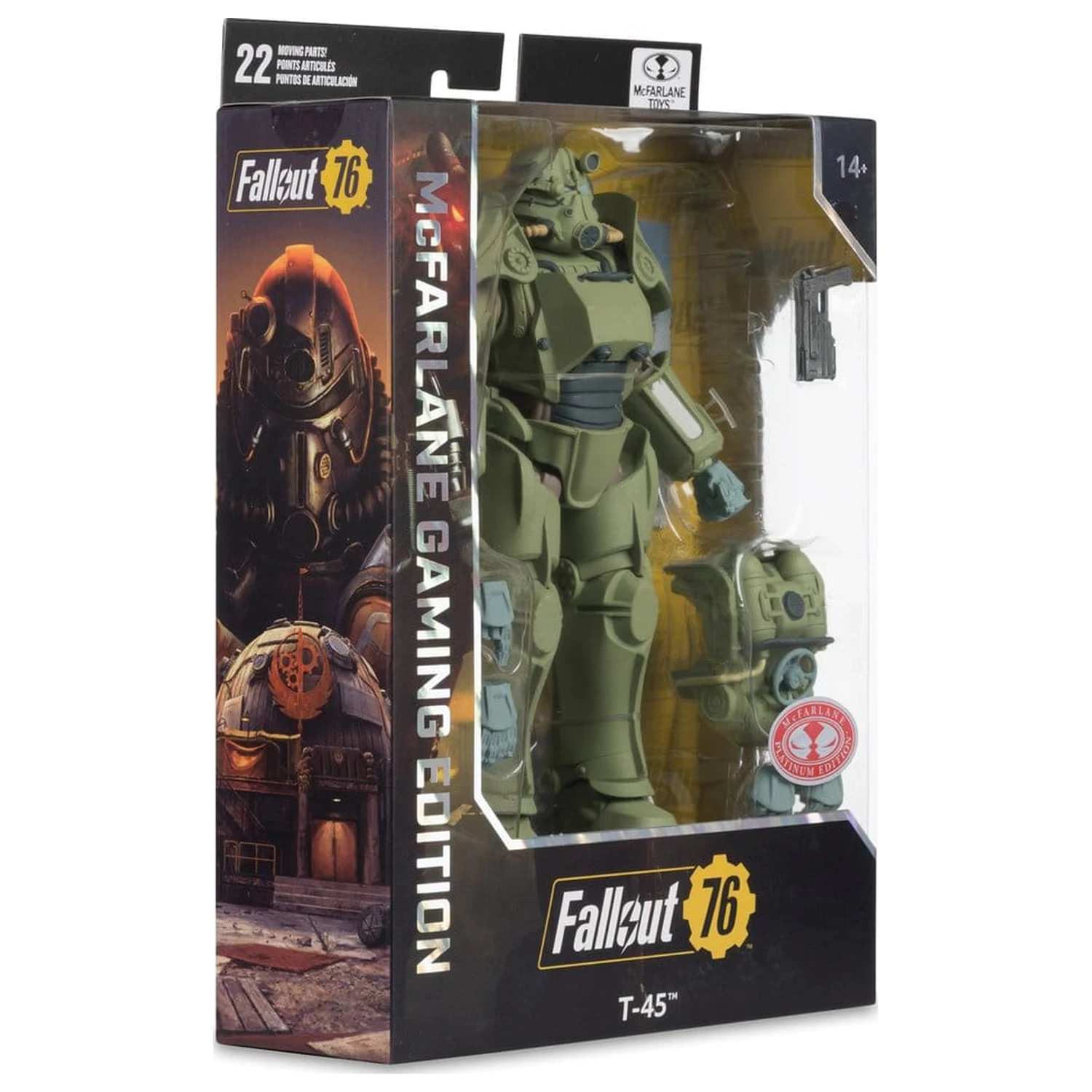 Fallout 76 Gaming Edition akčná figúrka T-45 Military Armor (Red Platinum Edition) 20 cm produktová fotografia