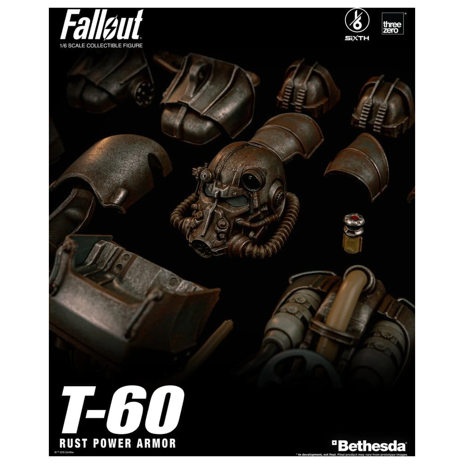 Fallout Akčná figúrka 1/6 T-60 Rust Power Armor produktová fotografia