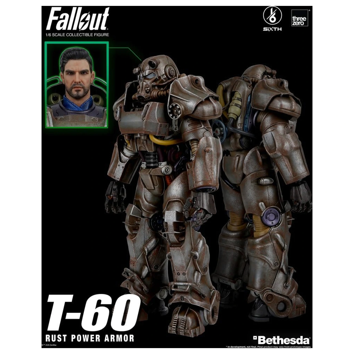 Fallout Akčná figúrka 1/6 T-60 Rust Power Armor produktová fotografia