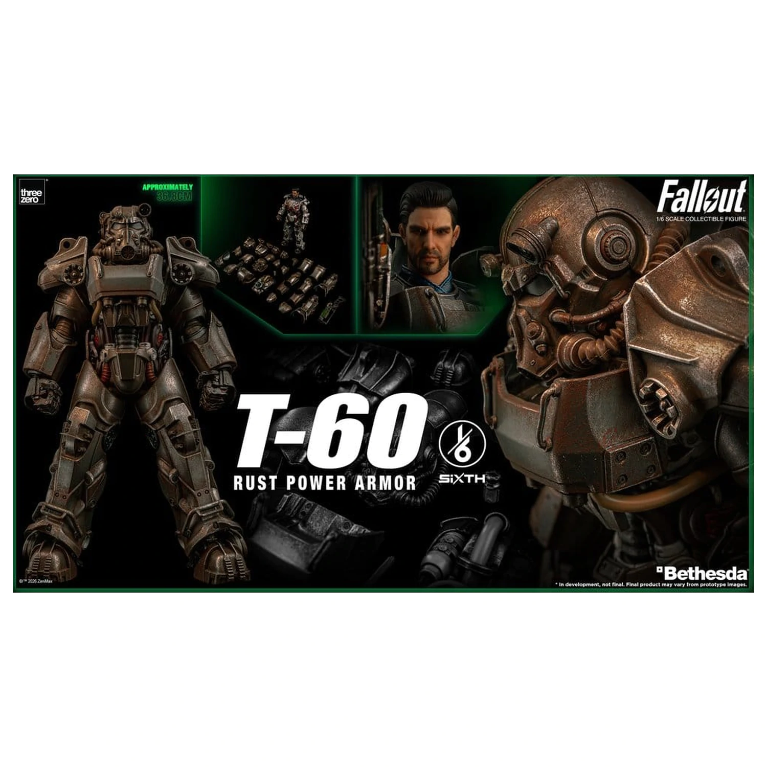 Fallout Akčná figúrka 1/6 T-60 Rust Power Armor produktová fotografia