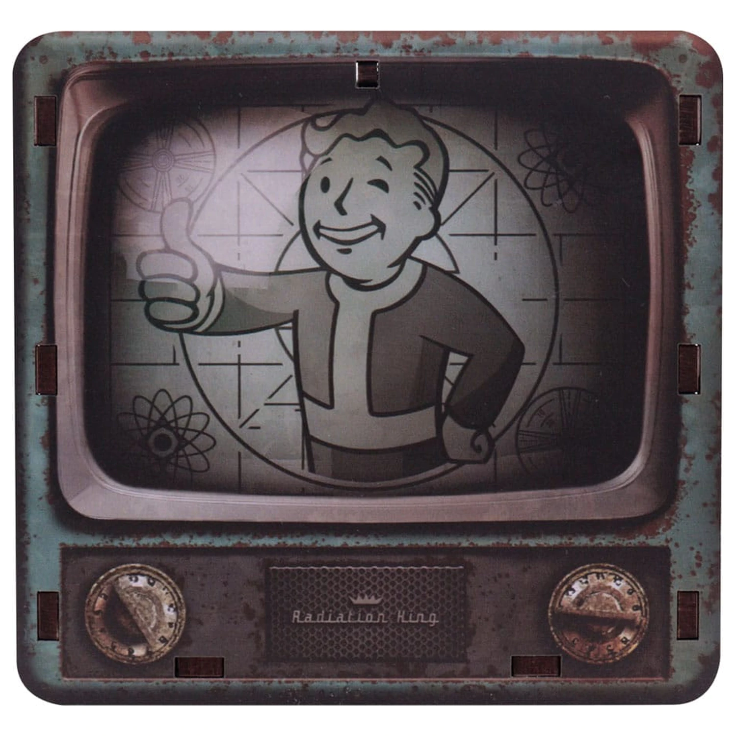 Fallout Stolný organizér produktová fotografia