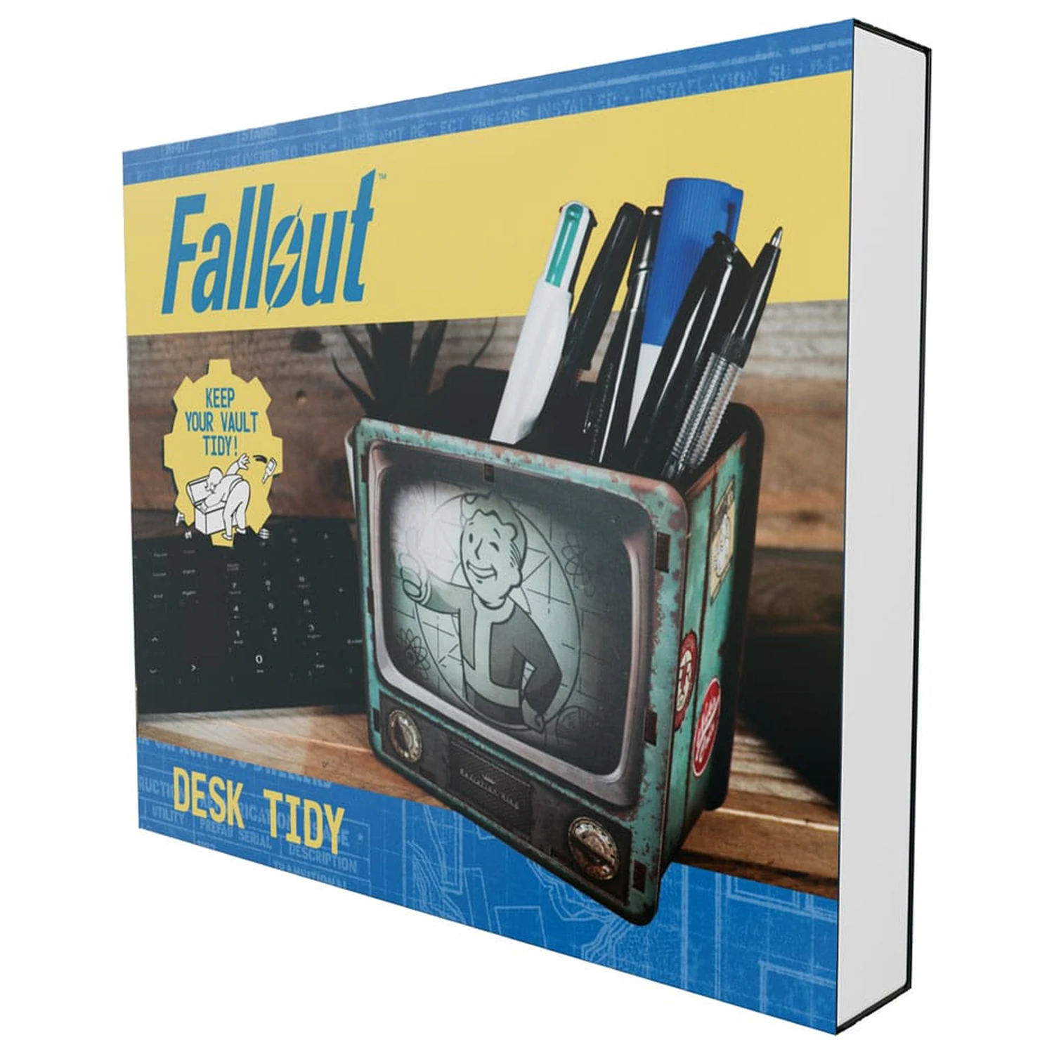 Fallout Stolný organizér produktová fotografia